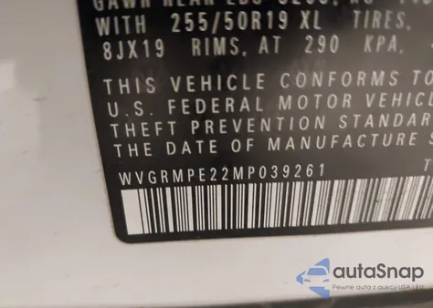 2021 Volkswagen Id.4 Pro из США, поврежденный, VIN WVGRMPE22MP039261